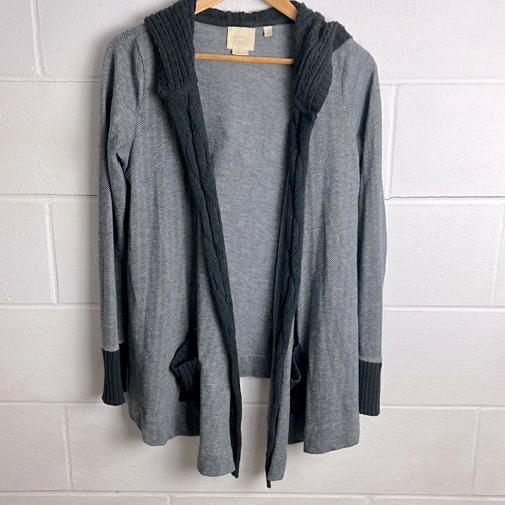 Anthropologie Vanessa Virginia open herringbone cardigan